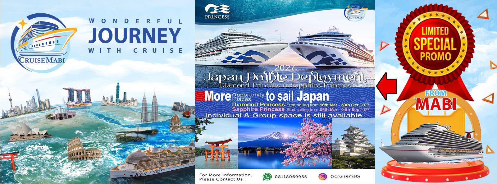 Double Deployment 2027 Diamond Princess & Sapphire Princess Japan sailing